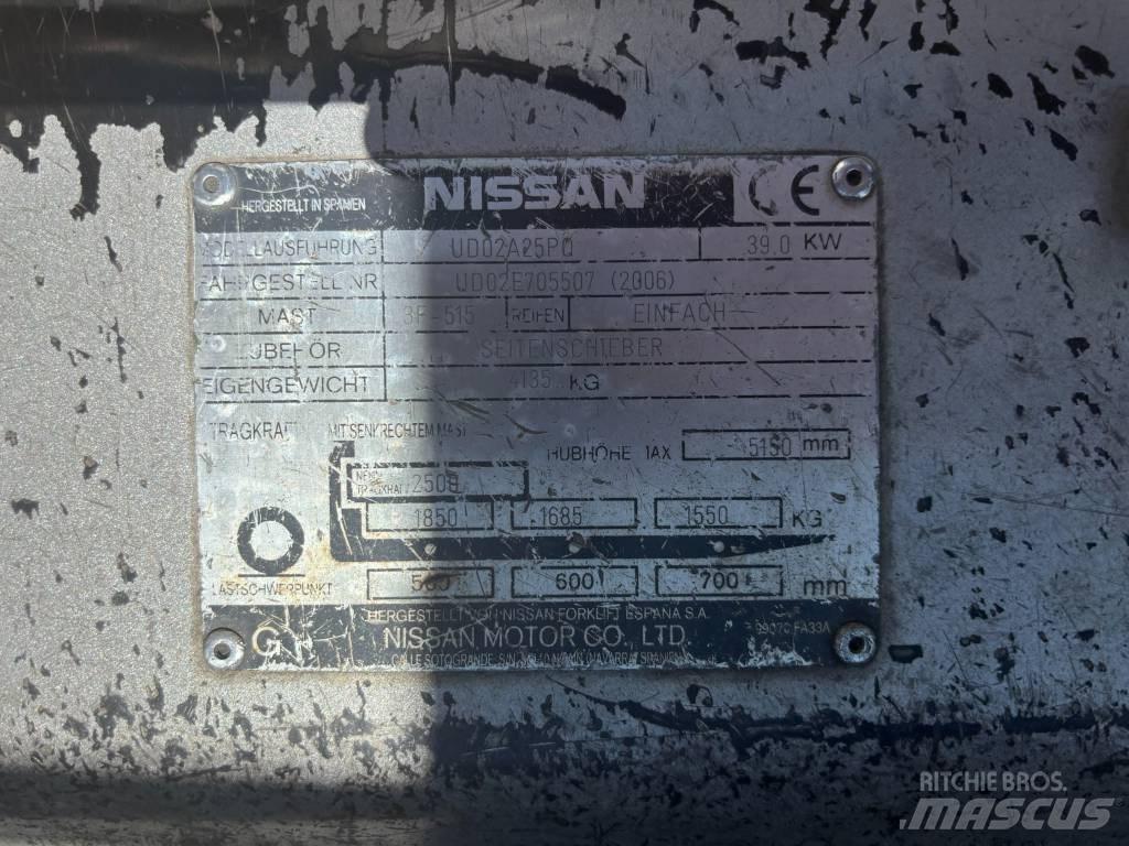 Nissan UD02A25PQ Камиони с АГУ