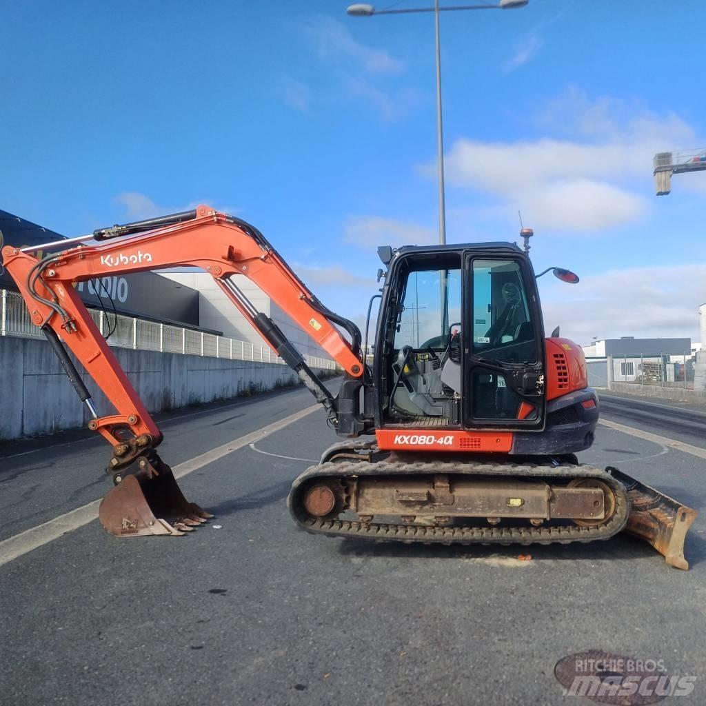Kubota KX 080-4A Средни екскаватори 7т - 12т