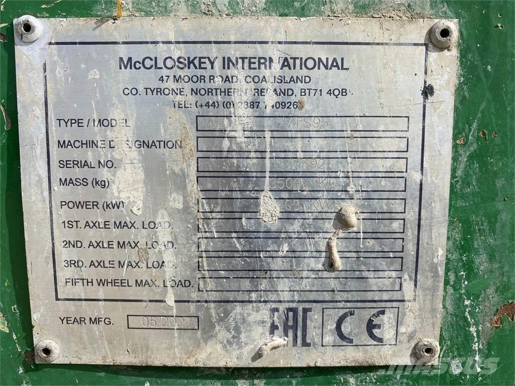 McCloskey VTS95 Мобилни трошачки
