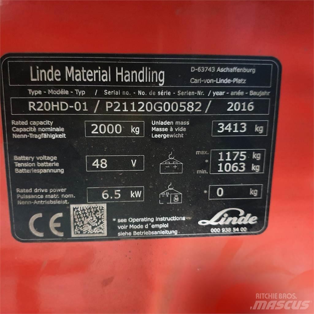 Linde R20HD Ретрак/ Високоповдигач с изместване на вилката напред