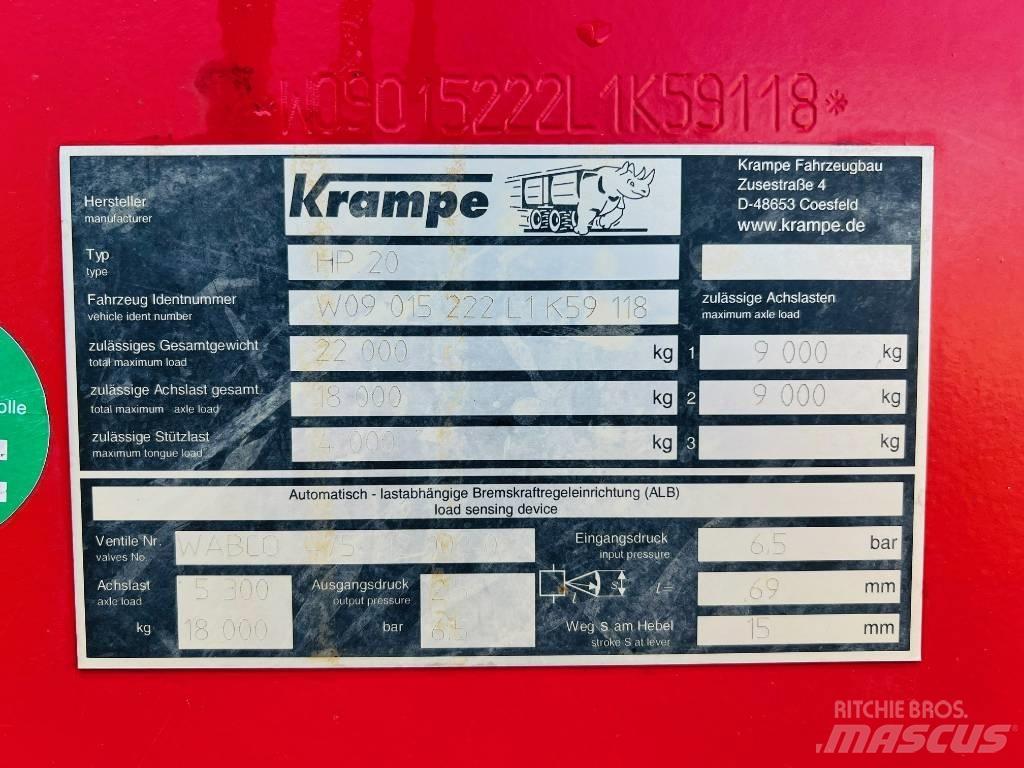 Krampe HP 20 Ремаркета самосвални