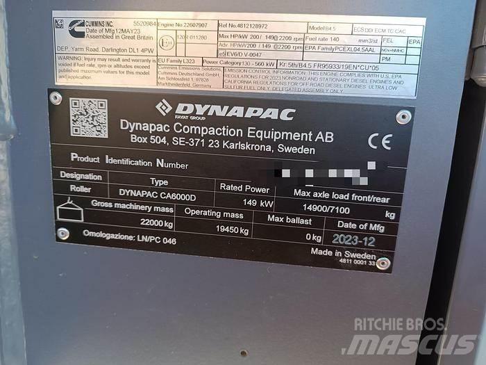 Dynapac CA6000D Теглени вибрационни валяци
