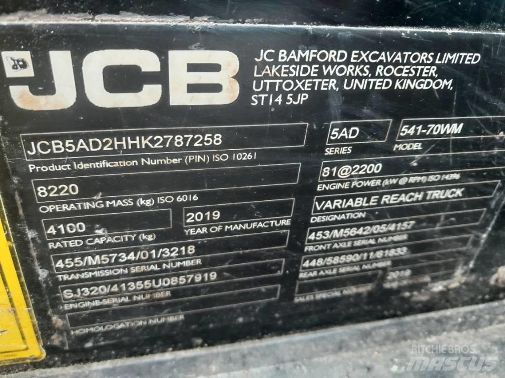 JCB 541-70 Телескопични товарачи за селското стопанство