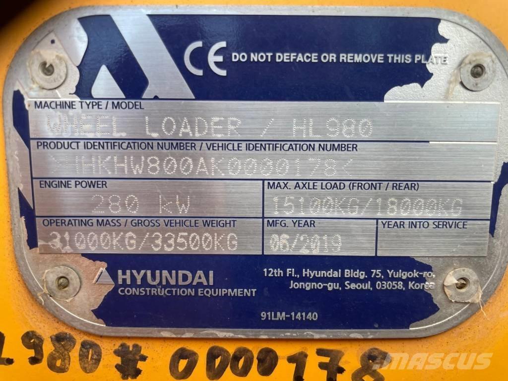 Hyundai HL 980 Колесни товарачи