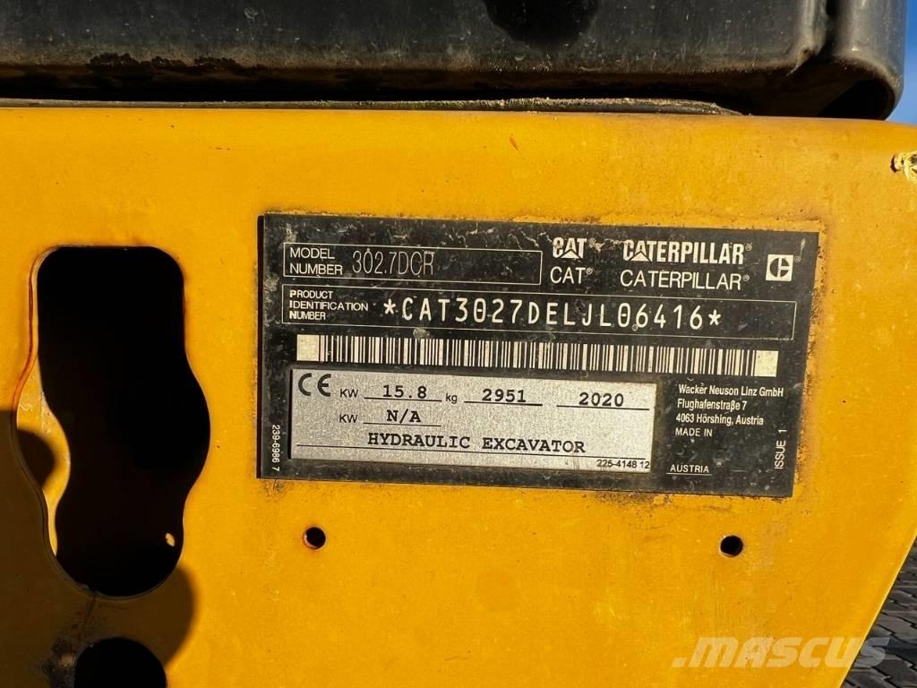 CAT 302.7 DCR Мини екскаватори < 7 т