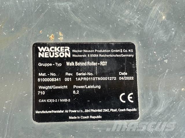 Wacker Neuson RD 7 Двойни барабанни ролки
