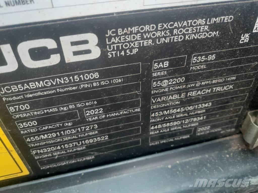 JCB 535-95 Телескопични товарачи за селското стопанство