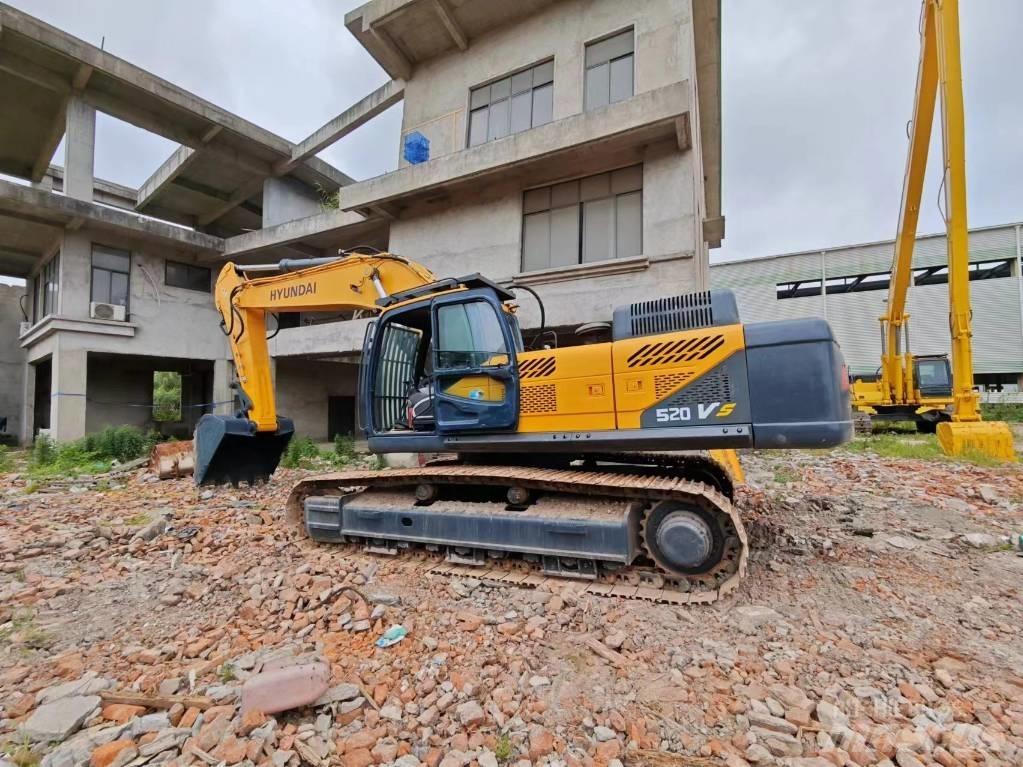Hyundai Robex 520 VS Верижен екскаватор