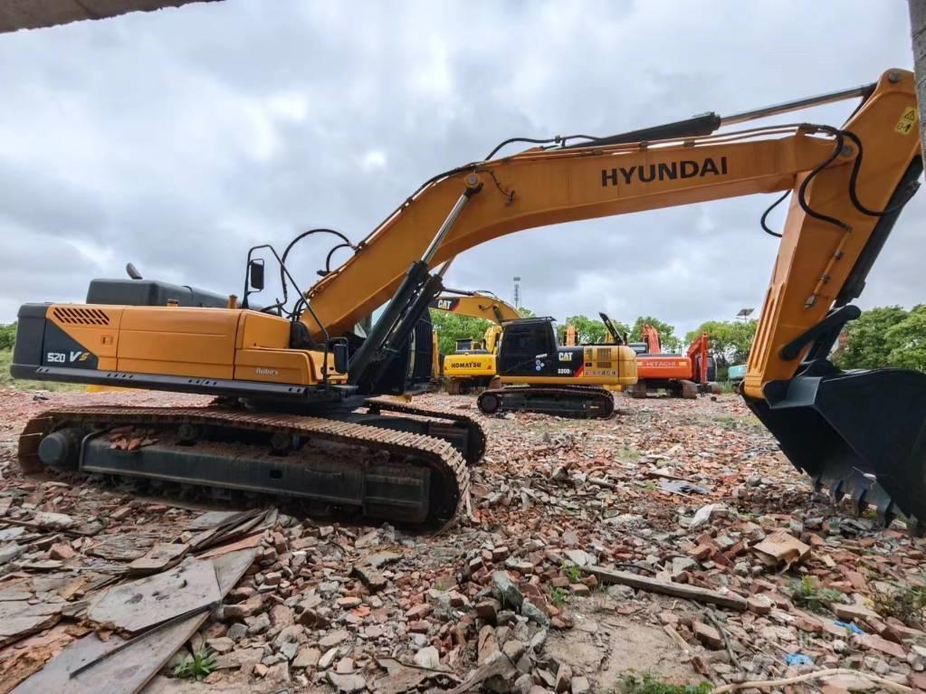 Hyundai Robex 520 VS Верижен екскаватор