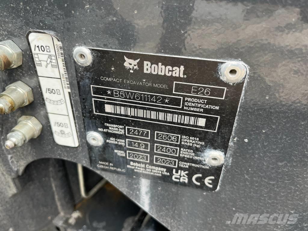 Bobcat E 26 Мини екскаватори < 7 т