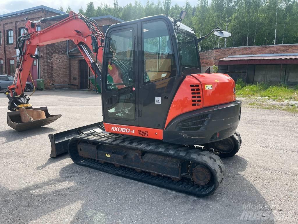 Kubota KX 080-4 Средни екскаватори 7т - 12т