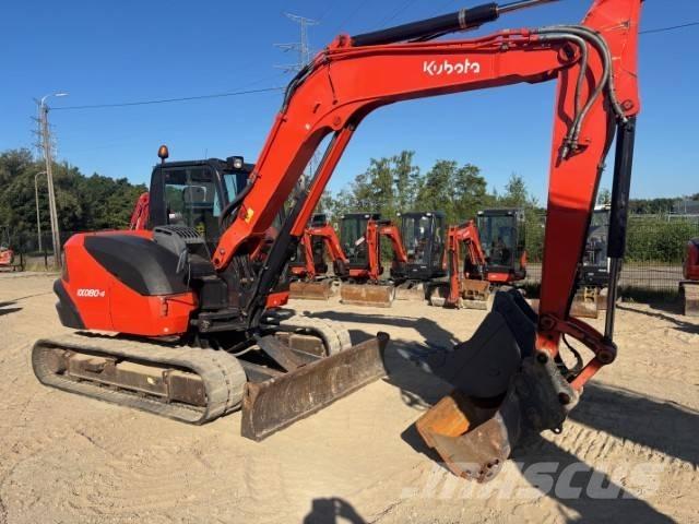 Kubota KX 080-4 Средни екскаватори 7т - 12т