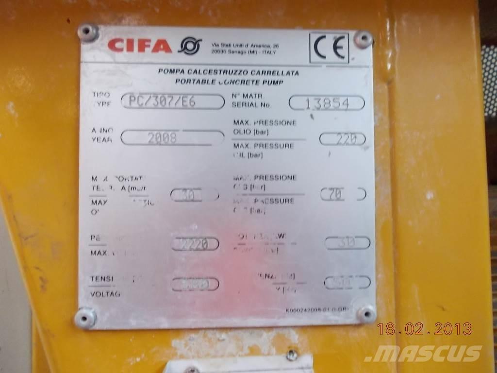 Cifa PC 307 E6 Бетонопомпи
