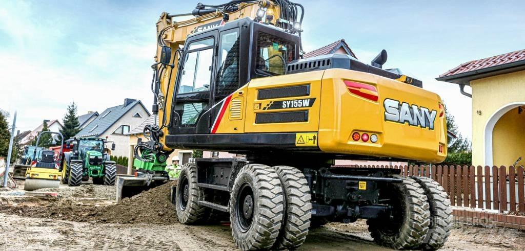 Sany SY155W Колесни екскаватори