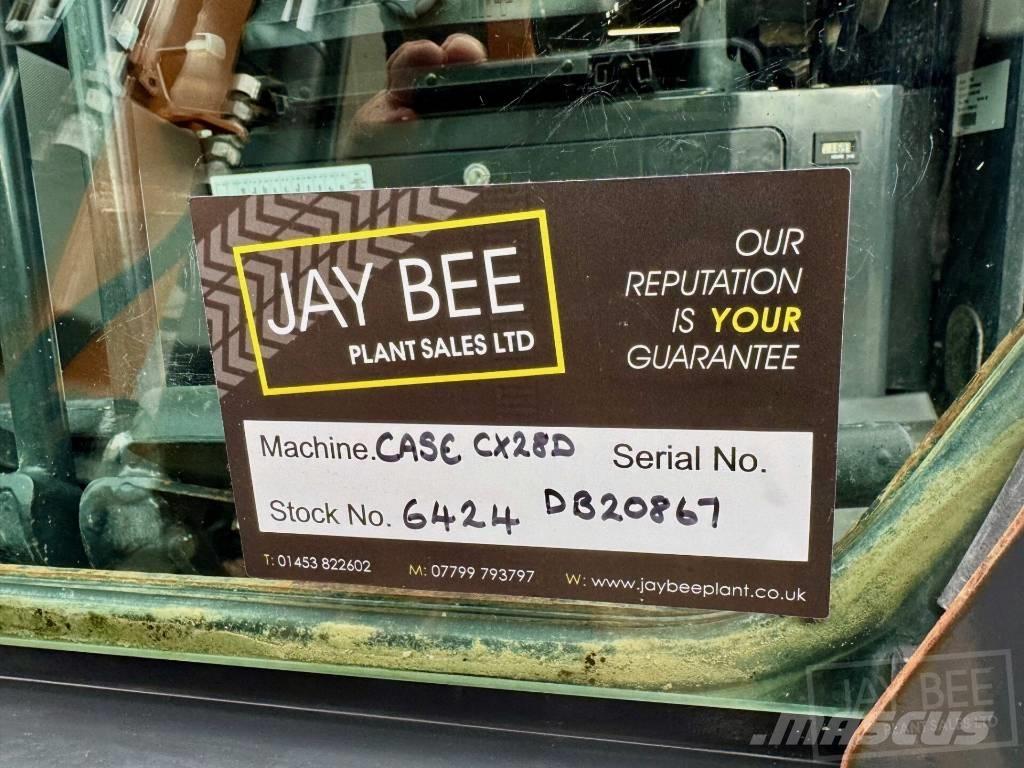 CASE CX28D Мини екскаватори < 7 т