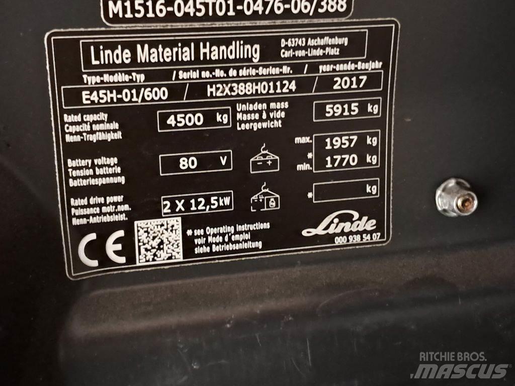 Linde E45H-01/600 Електрически вилични кари-повдигачи
