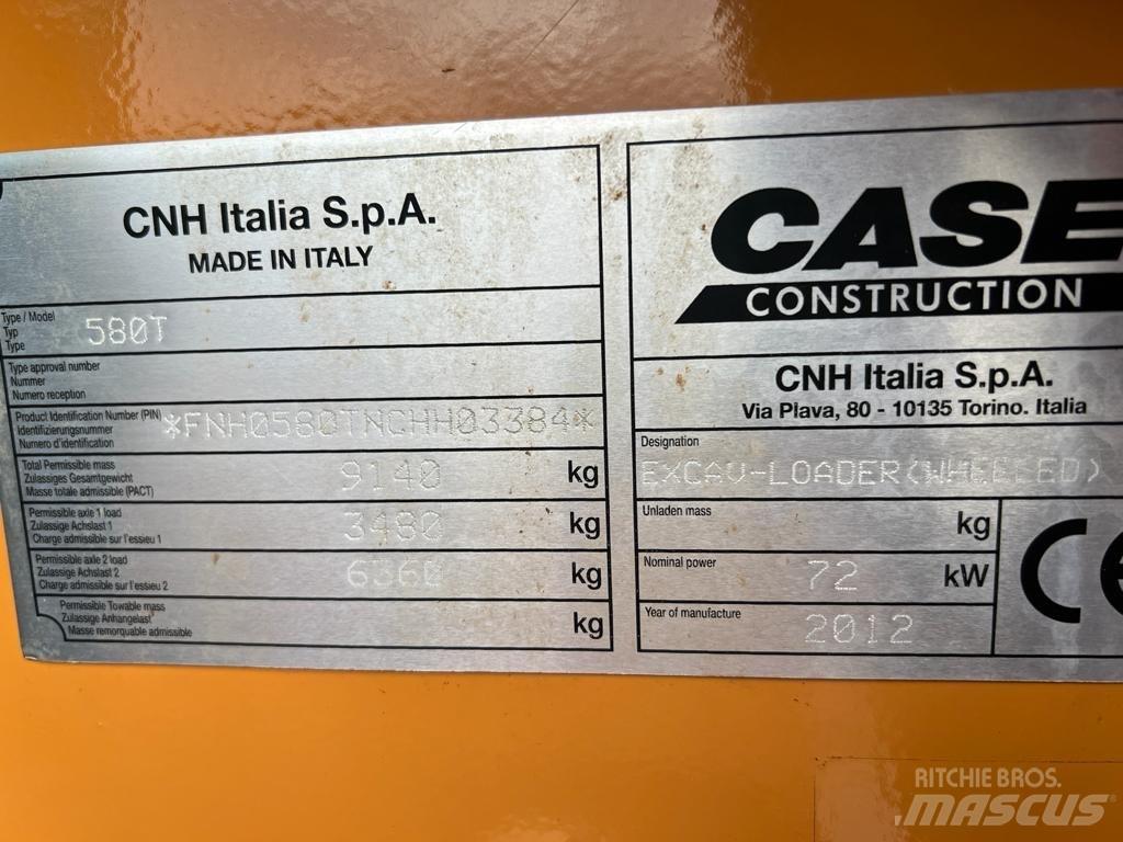 CASE 580 T Товарач със заден ексватор