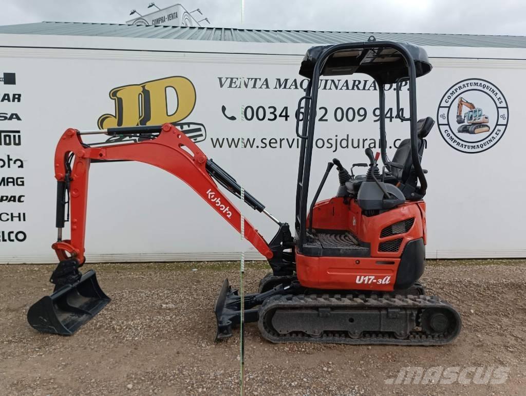 Kubota U 17-3A Мини екскаватори < 7 т