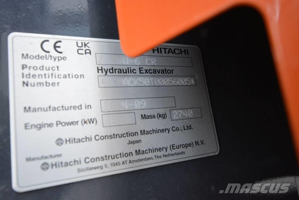 Hitachi ZX 26 U-6 Мини екскаватори < 7 т