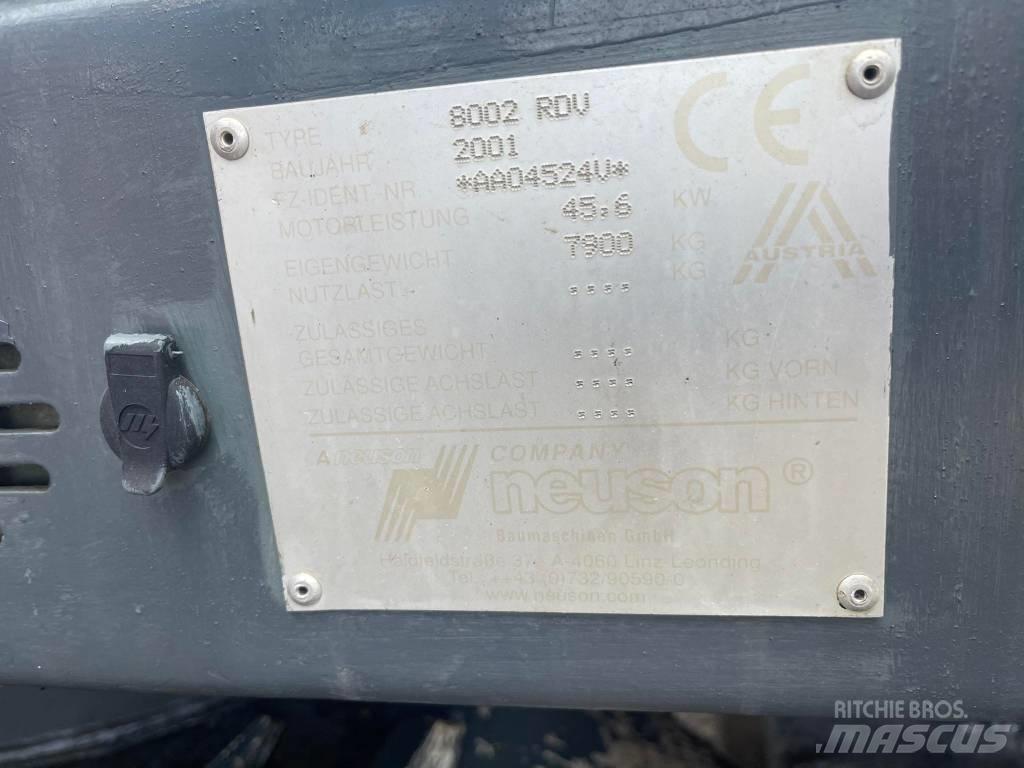 Neuson 8002 RDU Верижен екскаватор
