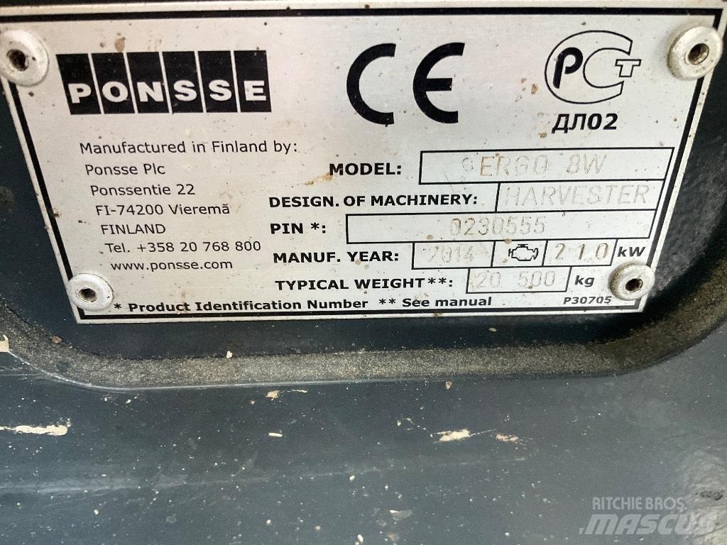 Ponsse Ergo 8W Харвестери
