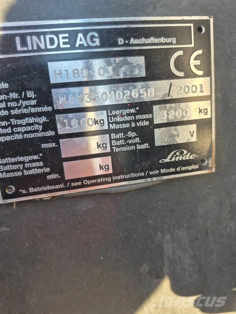 Linde h18D-03 Дизелови камиони
