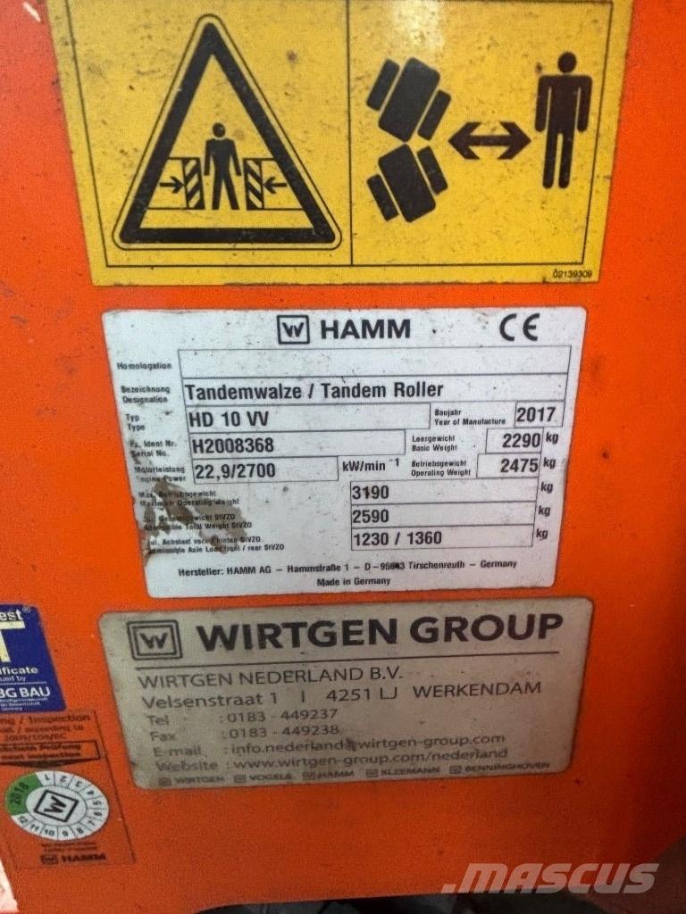 Hamm HD 10 Скрепери

