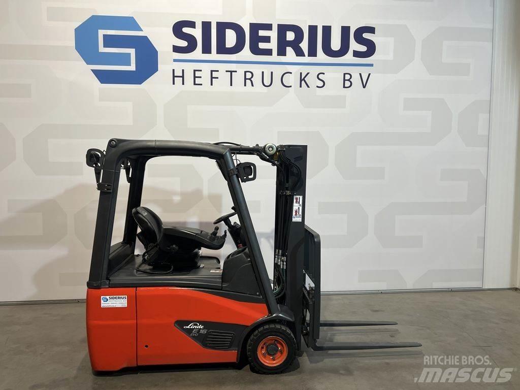Linde E16-02 Електрически вилични кари-повдигачи