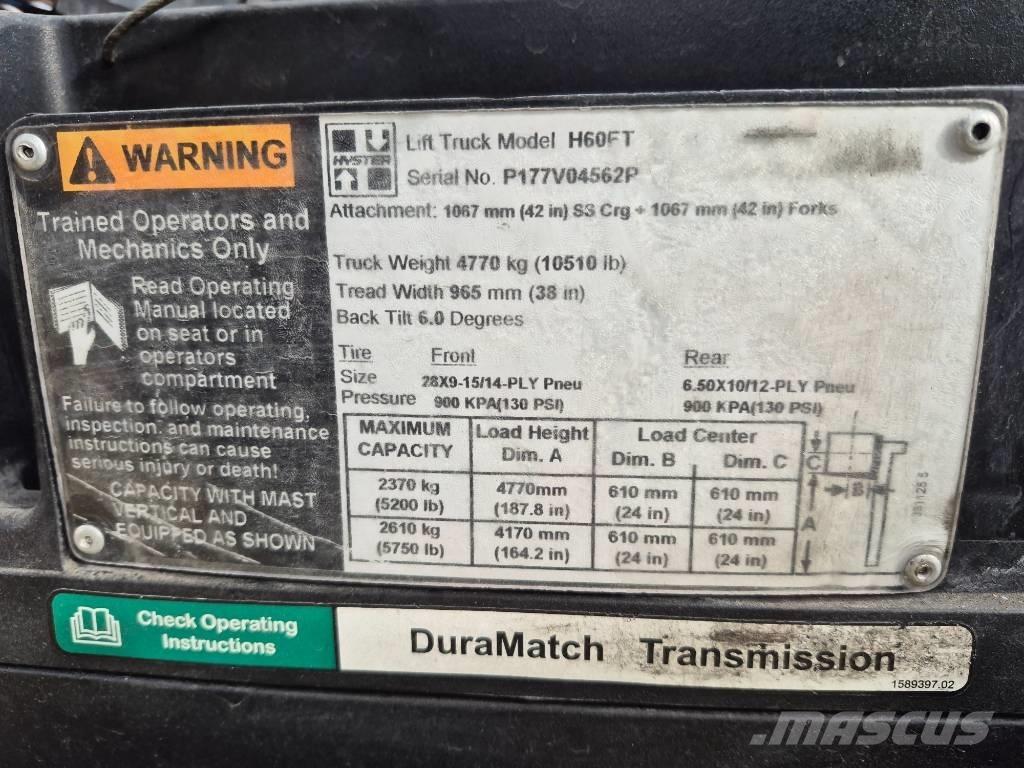 Hyster H 60 FT Вилични кари-повдигачи - други