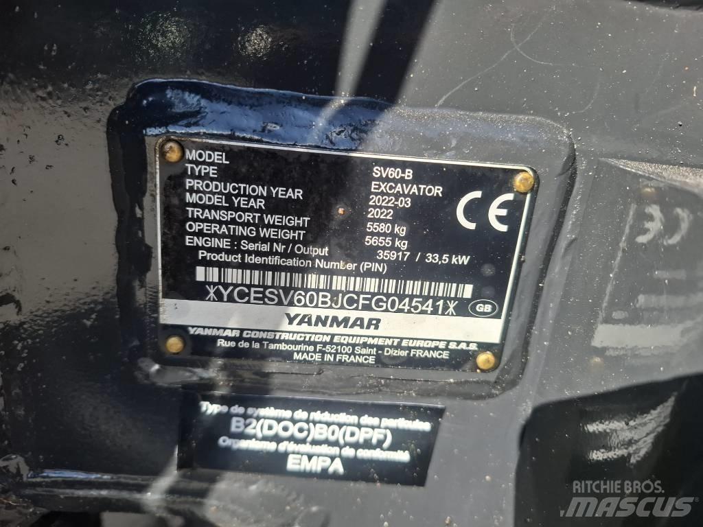 Yanmar SV 60-B Мини екскаватори < 7 т