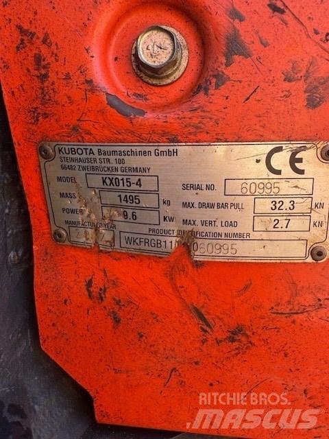 Kubota KX 015-4 Мини екскаватори < 7 т