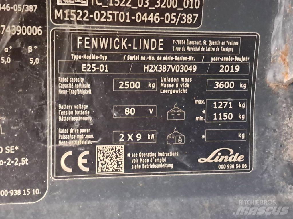 Linde E25-01 Електрически вилични кари-повдигачи