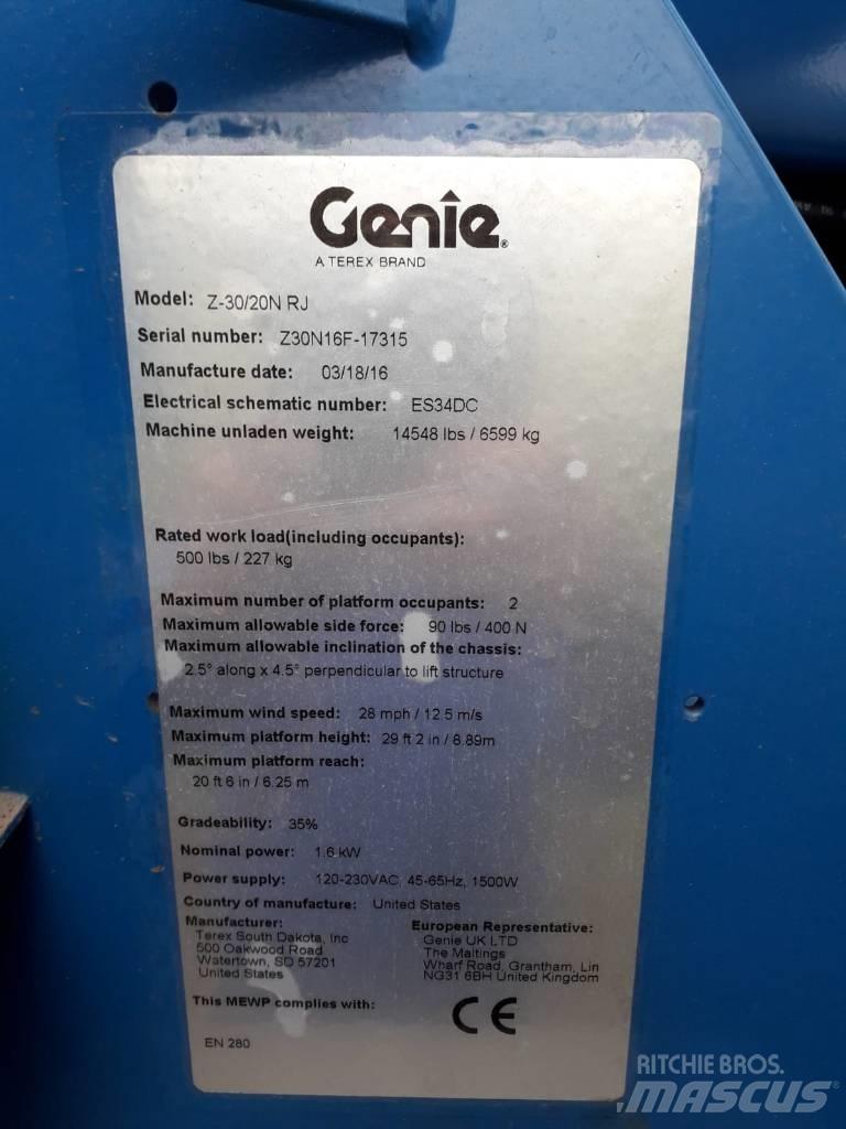 Genie Z 30/20 N RJ Съчленени стрелови подемници