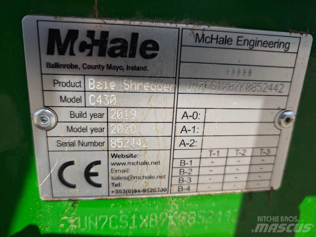 McHale C 430 Резачки за бали, резачки и машини за отмотаване на бали