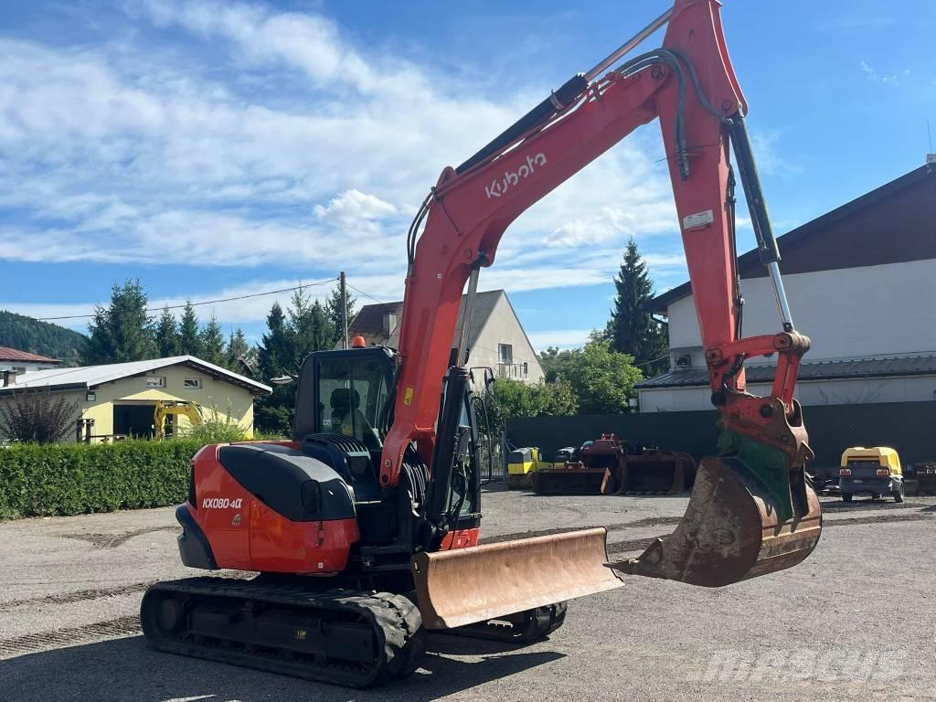 Kubota KX080 Средни екскаватори 7т - 12т