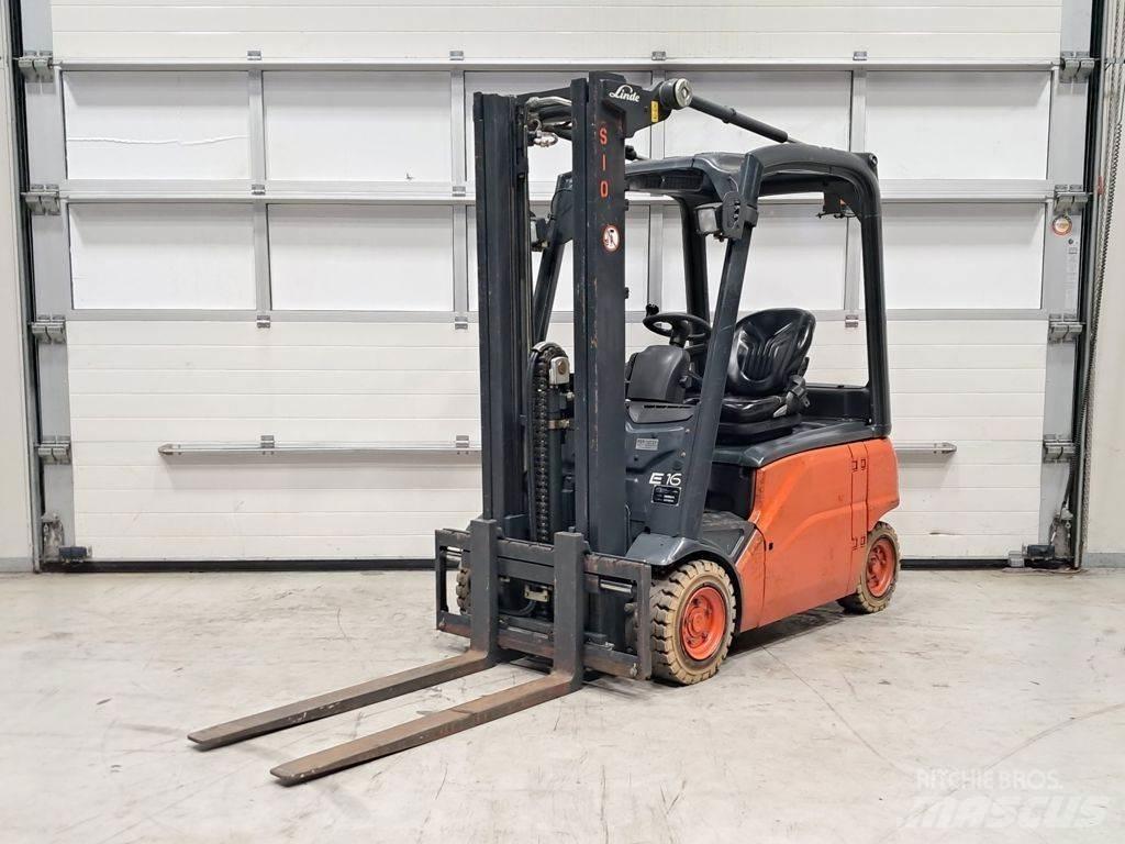 Linde E16P-01 Електрически вилични кари-повдигачи