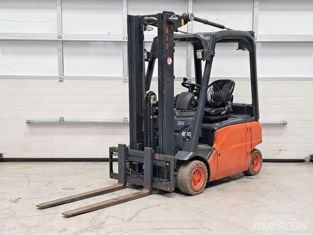 Linde E16P-01 Електрически вилични кари-повдигачи