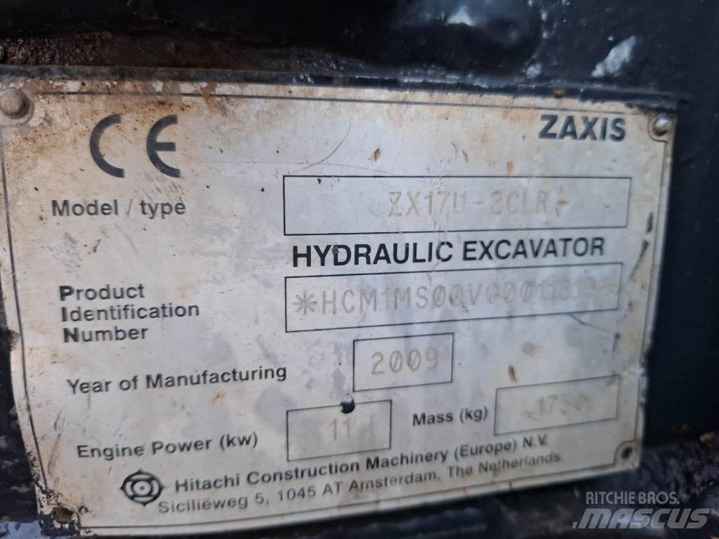 Hitachi ZX17U-2CLR Мини екскаватори < 7 т