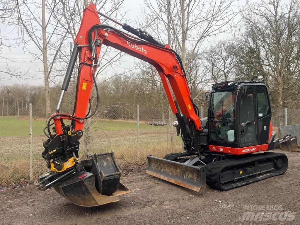 Kubota KX 080-4 Средни екскаватори 7т - 12т