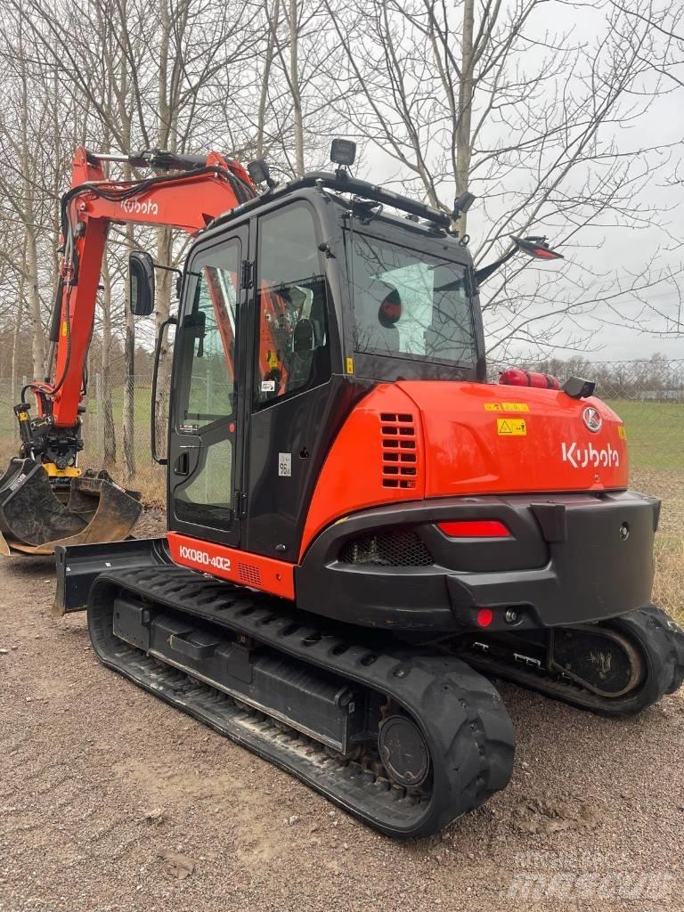 Kubota KX 080-4 Средни екскаватори 7т - 12т