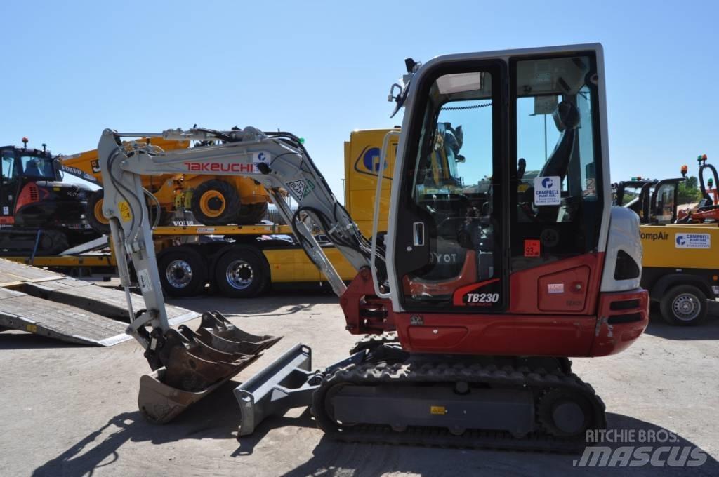 Takeuchi TB 230 Мини екскаватори < 7 т