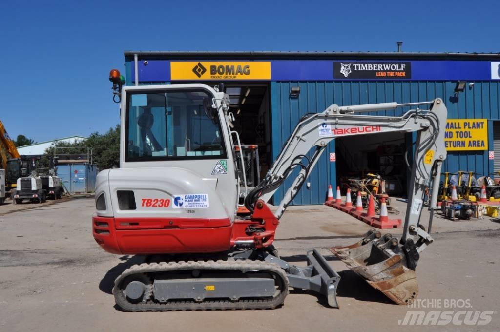 Takeuchi TB 230 Мини екскаватори < 7 т