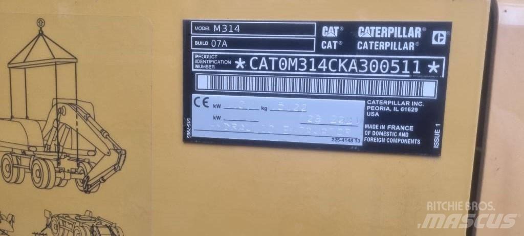 CAT M314 F Колесни екскаватори