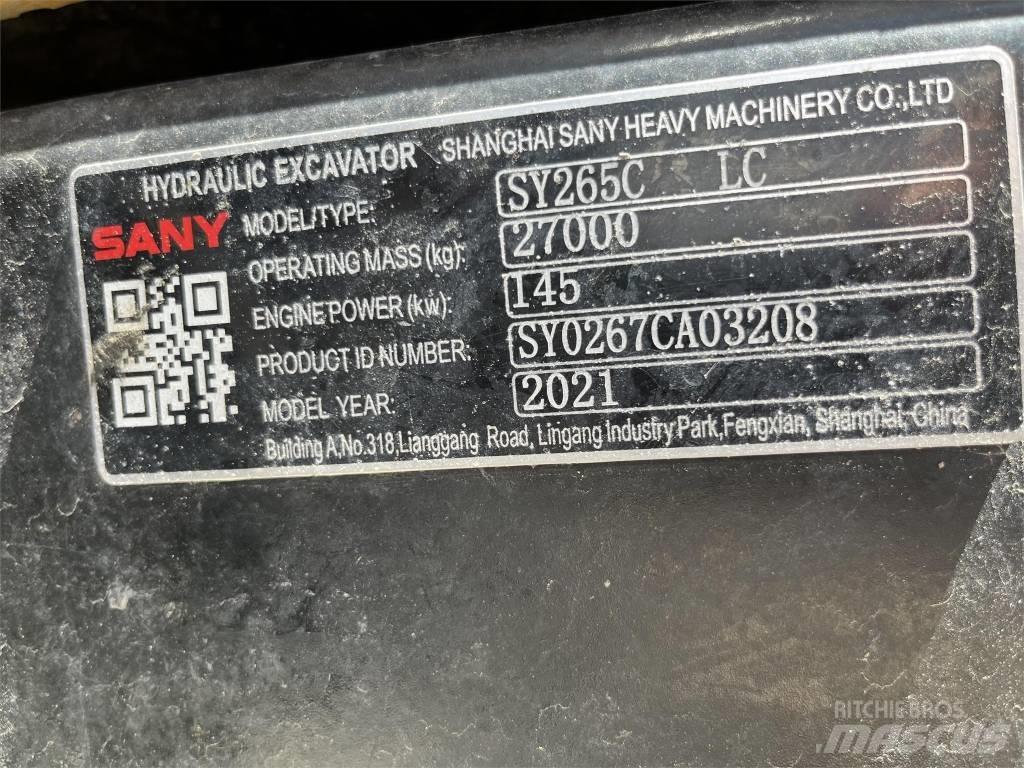 Sany SY265CLR Верижен екскаватор