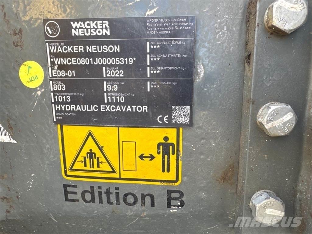 Wacker Neuson 803 Верижен екскаватор