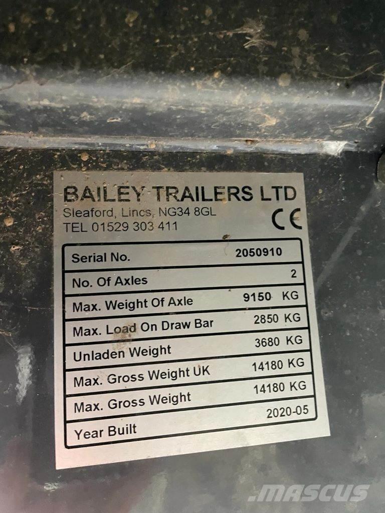 Bailey 10 TONNE Ремаркета за бали
