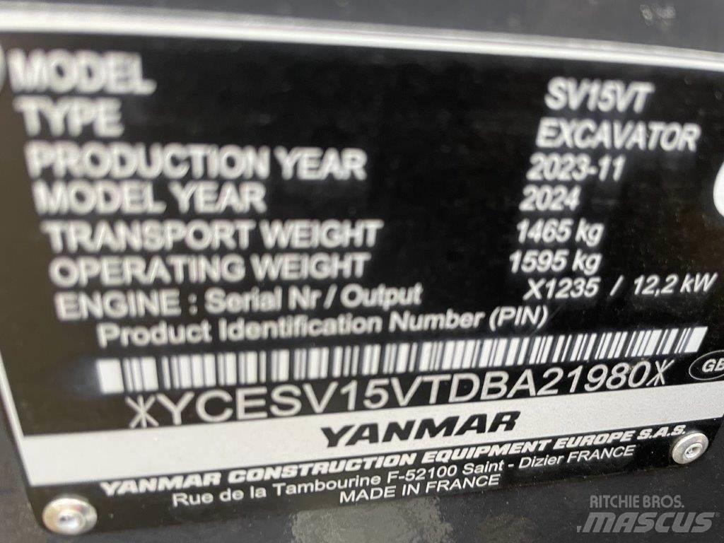 Yanmar SV15VT Средни екскаватори 7т - 12т