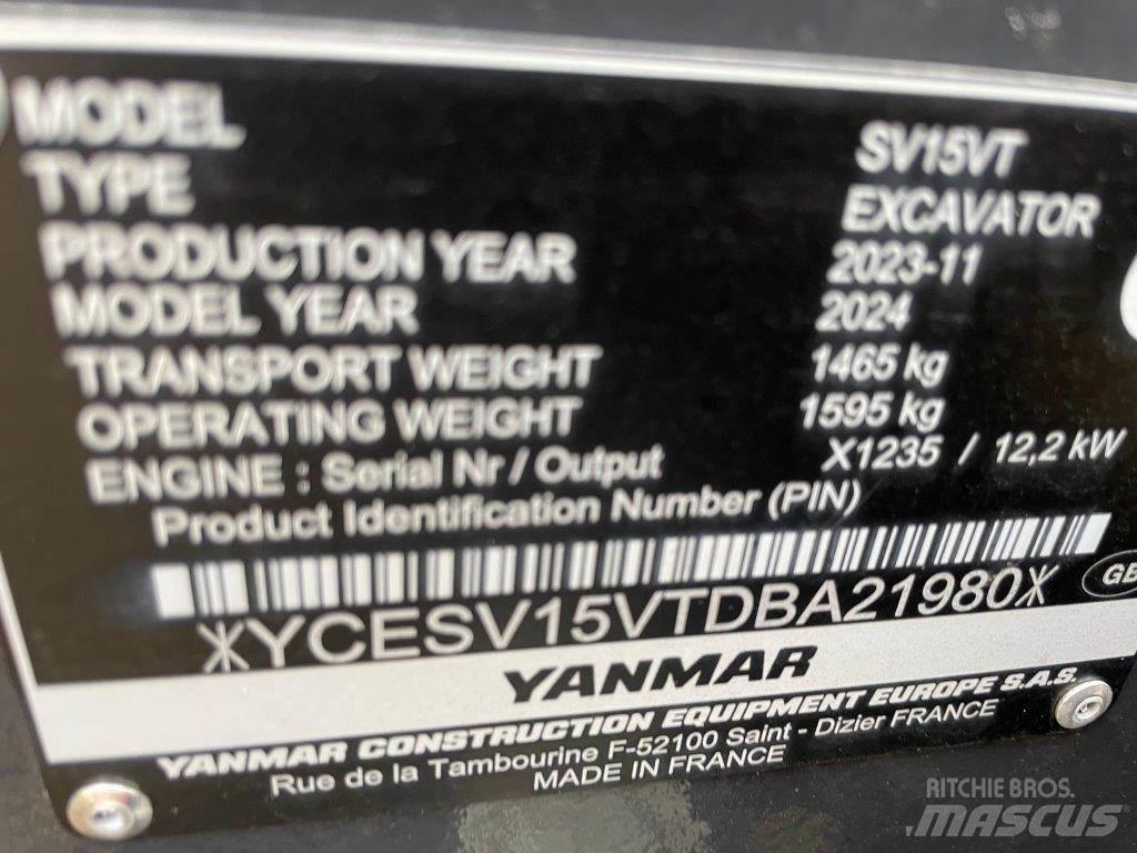 Yanmar SV15VT Средни екскаватори 7т - 12т
