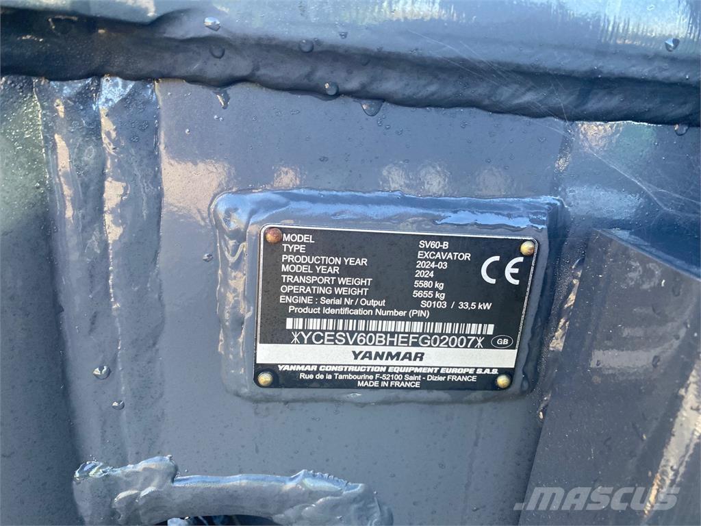 Yanmar SV60-B Средни екскаватори 7т - 12т