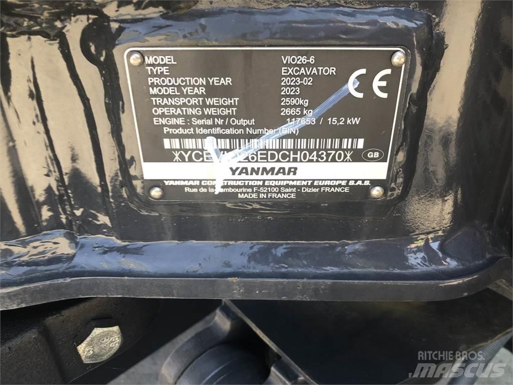 Yanmar VIO26-6 Средни екскаватори 7т - 12т